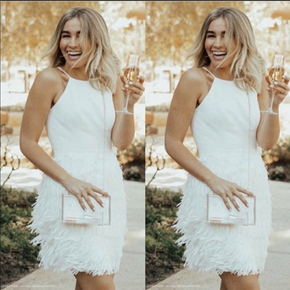Anthropologie/Bhldn Promenade Fringe Halter Dress